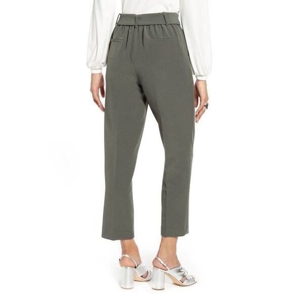 💕HALOGEN💕 High Waisted Tie Waist Ankle Pants - Picture 5 of 10